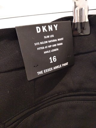 Pantalón DKNY Negro Talla 44 Nuevo