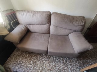 Sofá de 3 plazas en tela
