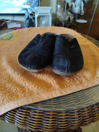 Zuecos de piel Birkenstock Talla 36
