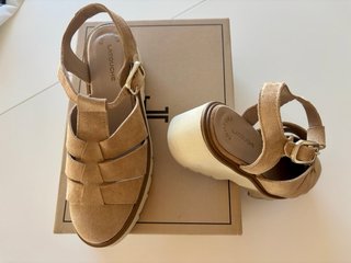 Sandalias Latouche Comfort Piel Beige T.38