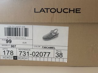Sandalias Latouche Comfort Piel Beige T.38