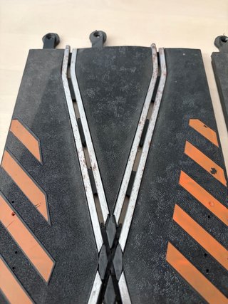 Scalextric antiguo cambió carril cruce pista 32-1