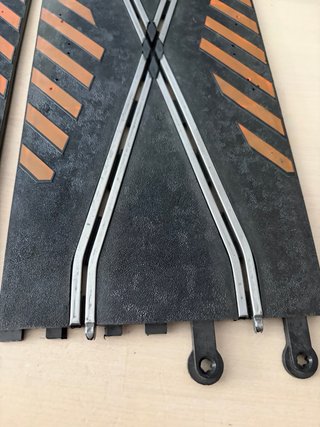 Scalextric antiguo cambió carril cruce pista 32-1