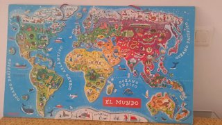 Mapa del Mundo Eureka Kids con Imanes