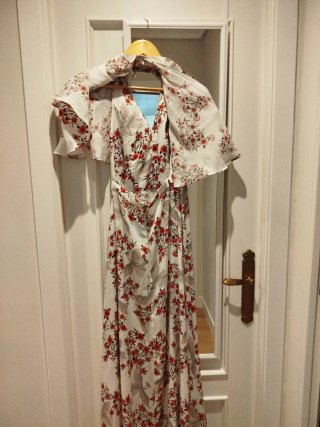 Vestido fiesta flores grullas