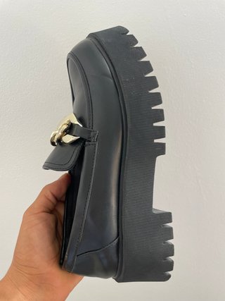 Zapatilla Stradivarius Negra Plataforma