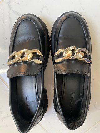 Zapatilla Stradivarius Negra Plataforma