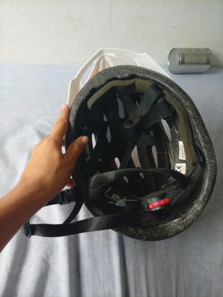 Casco de Bicicleta Naranja y Amarillo