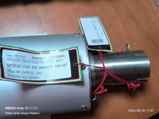 Escape GPR Furores aluminio Suzuki Bandit 400