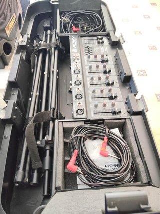 Altavoces PA+mesa mezclas Equipo Sonido Portátil