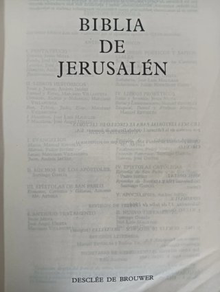BIBLIA DE JERUSALÉN, PRIMERA EDICIÓN