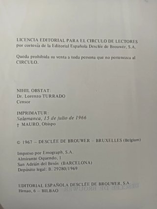 BIBLIA DE JERUSALÉN, PRIMERA EDICIÓN