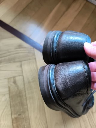 Zapatos de piel marrón oscuro 40-41 CALLAGHAN