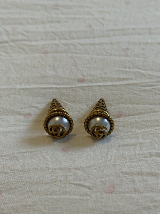 Pendientes Gucci Cono Helado Perla