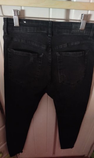 Pantalón vaquero negro Pull&Bear Talla M