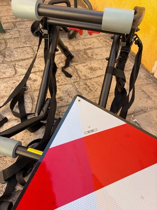 Portabicicletas trasero ALLEN+Señal V20+bridas