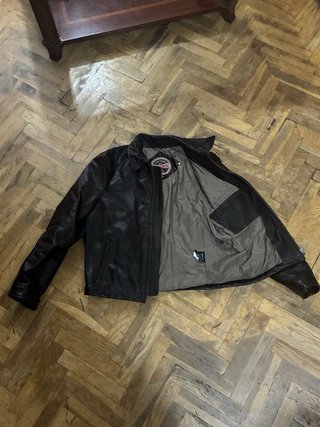 Chaqueta de cuero CHEVIGNON marrón
