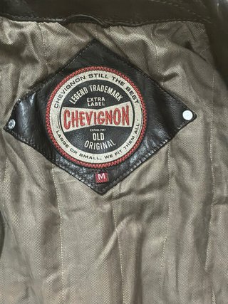 Chaqueta de cuero CHEVIGNON marrón