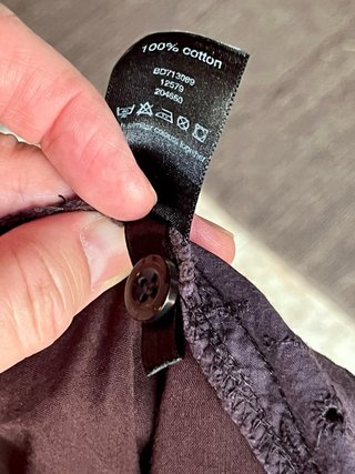 Vestido inglés algodón y broderie anglaise