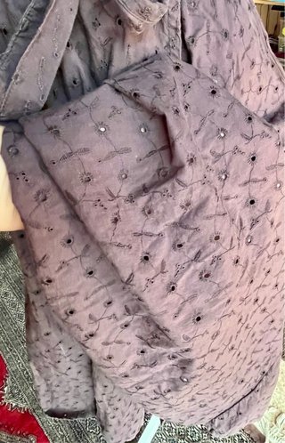 Vestido inglés algodón y broderie anglaise