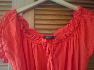 Vestido Largo Verano Rojo Talla L