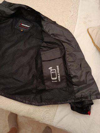 Chaqueta Moto Negra y Roja Talla 36