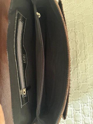 Bolso Lodi Piel Serpiente Marrón Dorado