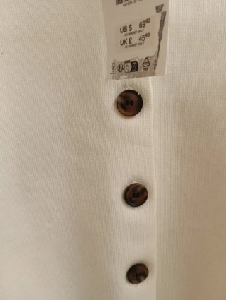 Giacca maglia bomber Zara bianca