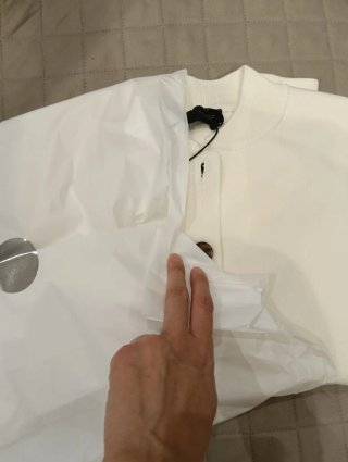 Giacca maglia bomber Zara bianca