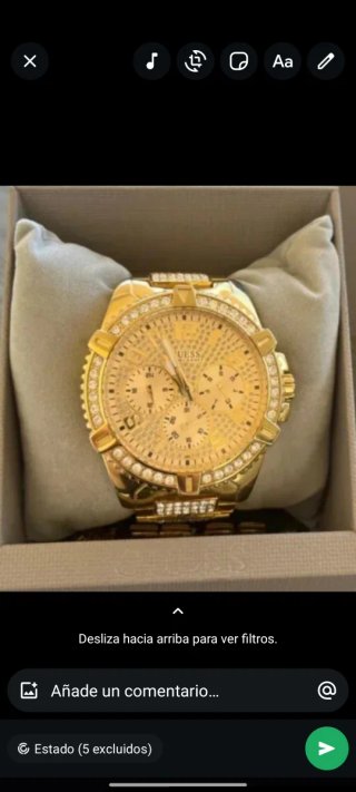 Reloj Guess Dorado Hombre