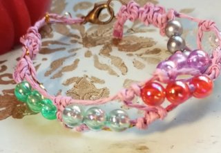 Conjunto Joyas Bisutería Naranja y Blanco