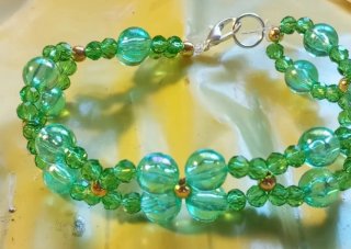 Conjunto Joyas Bisutería Naranja y Blanco