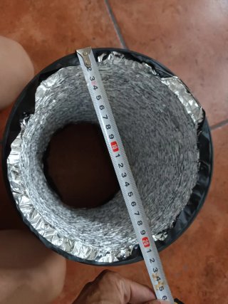 Tubo flexible ventilación aislado