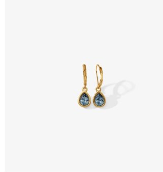 Pendientes Azurine Doré Baño Oro oro de 24 quilat