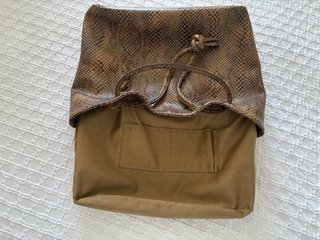 Bolso polipiel estampado serpiente