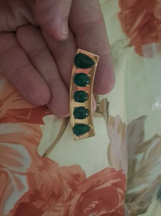 Lote oro 18k y esmeraldas.