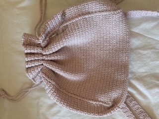 Mochila tejida a mano única