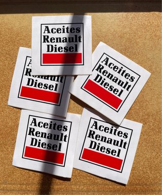 Pegatinas Aceites Renault Diesel Vintage