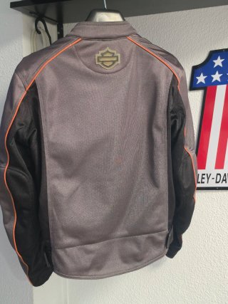 Chaqueta Harley Davidson M Gris Naranja Verano