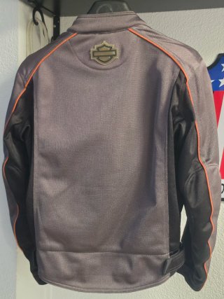 Chaqueta Harley Davidson M Gris Naranja Verano
