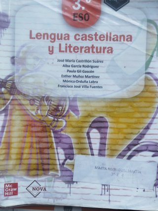 Lengua castellana y Literatura 3.º ESO. NOVA: NOVA