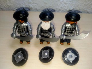 Playmobil 3 Guerreros Árabes.. Sarracenos