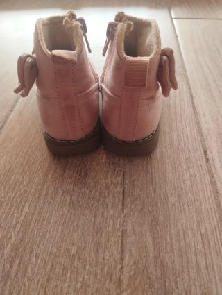 Zapatos niña rosa con lazo