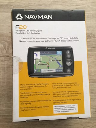 GPS Navegador NAVMAN F-20 con mapas  de España, Po
