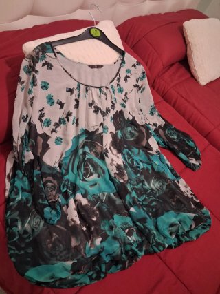 Blusa estampada mujer talla 54