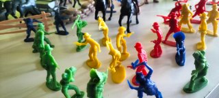 Set Figuras Vaqueros y Caballos
