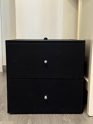 Mueble de almacenamiento negro