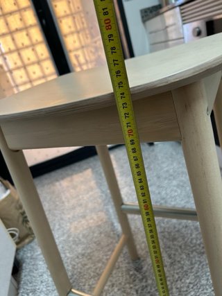 Taburete Alto Madera Ikea 75cm