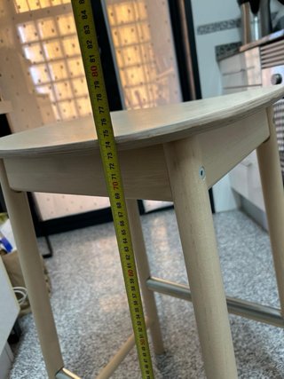 Taburete Alto Madera Ikea 75cm