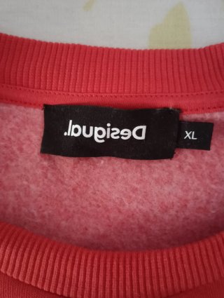 Sudadera Desigual Roja Talla XL